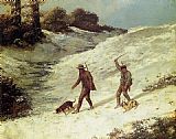 Famous Snow Paintings - Poachers in the Snow